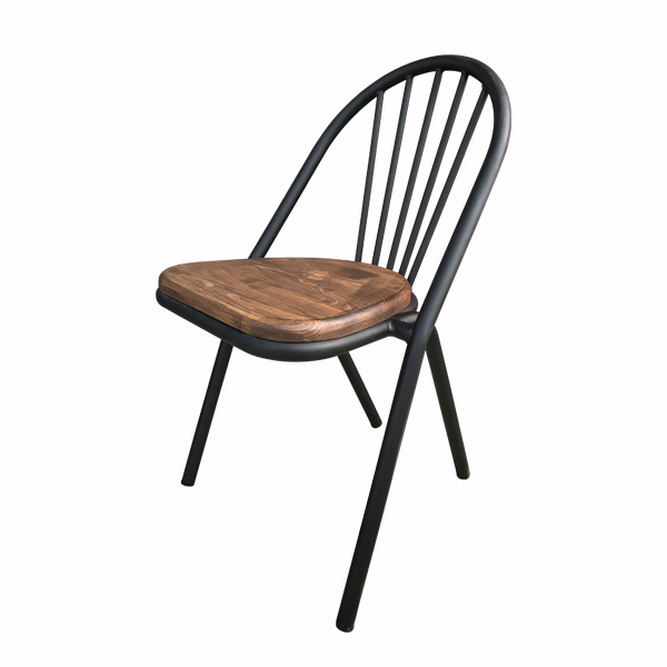 (特價) 復古風格 瑪麗安餐椅 鐵管 皮椅板 木椅板 CH065