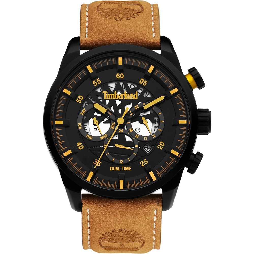 Timberland 天柏嵐 兩地時間多功能手錶-46mm TDWGF2100602