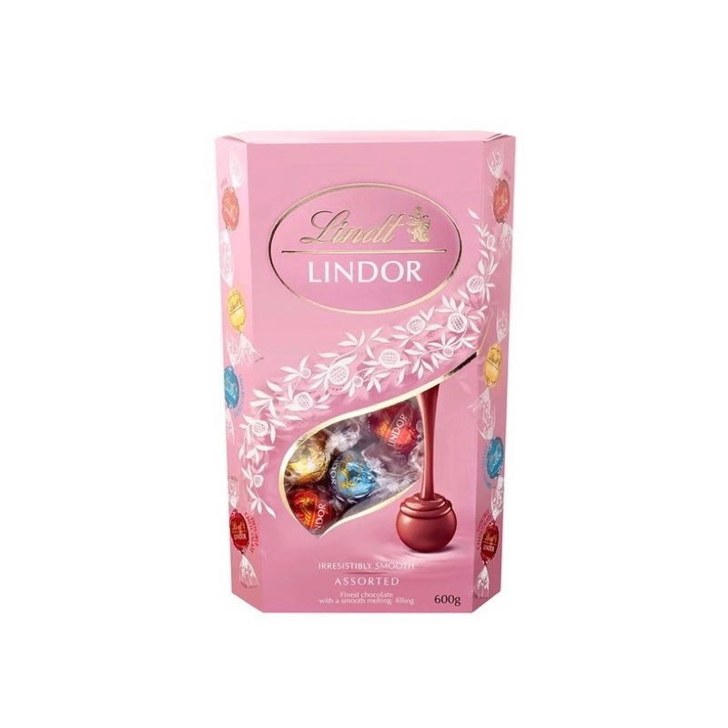 好市多 Lindt Lindor 綜合巧克力 粉紅限定版 600公克