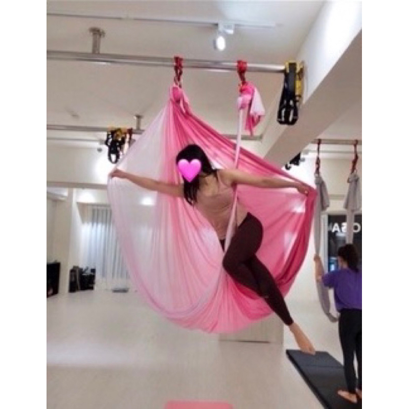 空中瑜珈掛布 #漸層粉紅色#空瑜#空瑜掛布