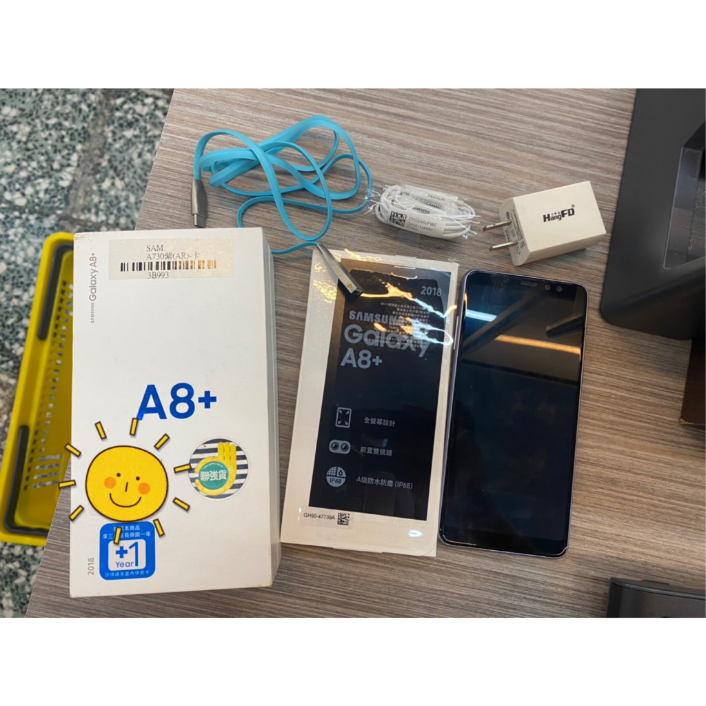 🌟三小福選物❌良品寄賣店🌟【二手】三星 SAMSUNG  Galaxy A8+ A730 紫64G 4G手機