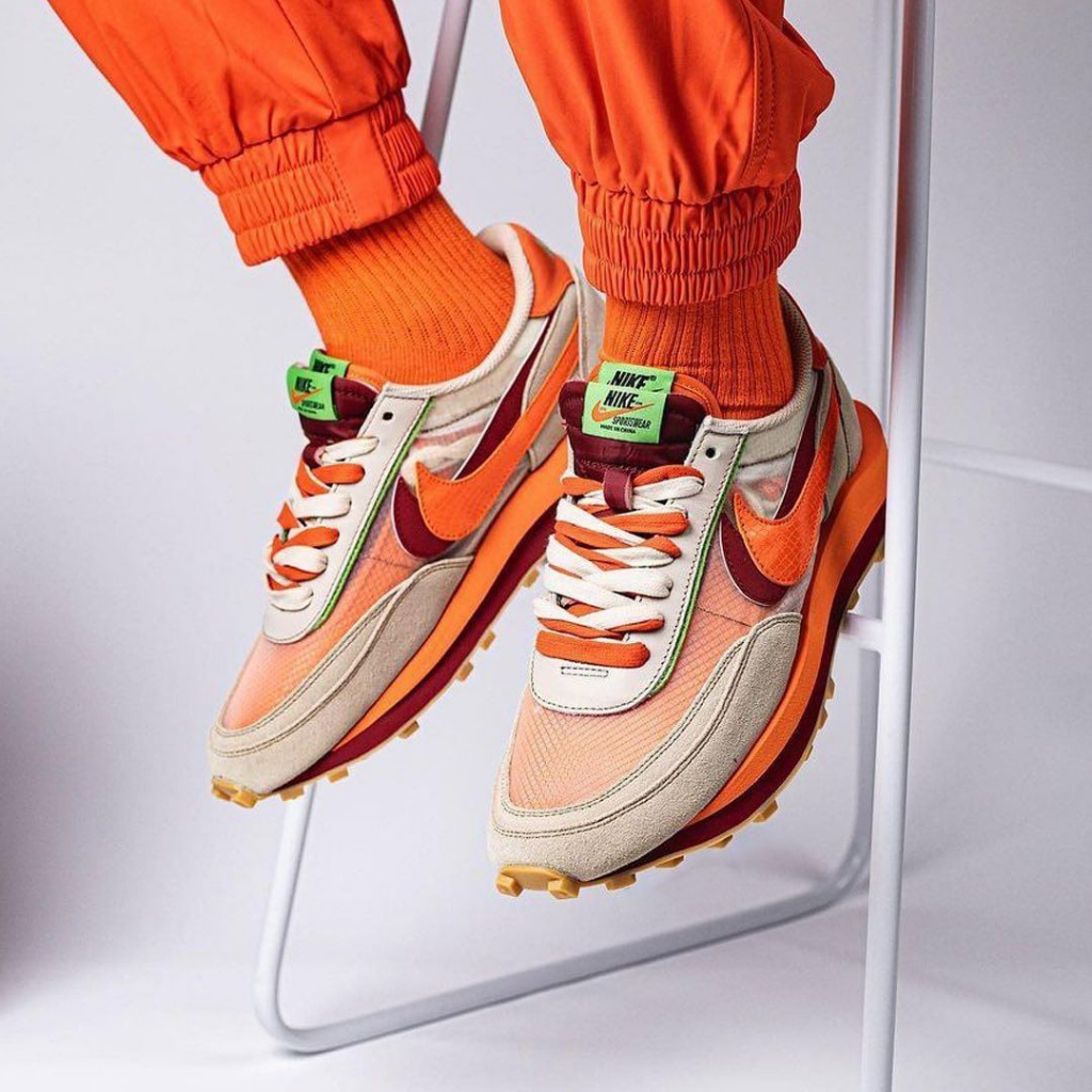 ☆CHIN代購☆CLOT Sacai Nike LDWaffle 灰 DH3114-001 橘 DH1347-100現貨