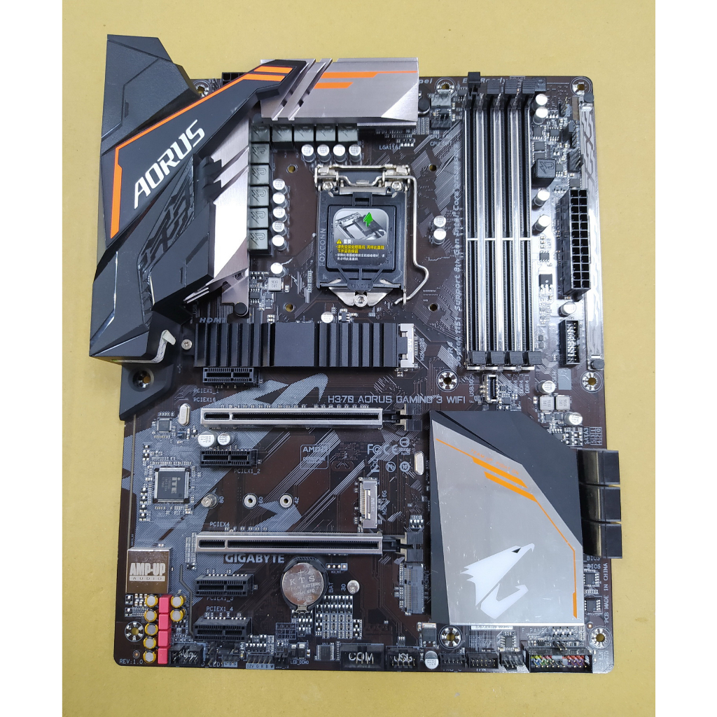 技嘉 H370 AORUS GAMING 3 WIFI主機板 ~附擋板(1151腳位)(原廠保至2025/04)原廠盒裝