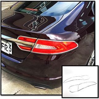 圓夢工廠 Jaguar XF X250 2011~2015 鍍鉻銀 車燈框飾貼 尾燈框 後燈框