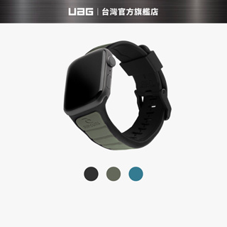 【UAG】X RIP CURL Apple Watch 42/44/45/49mm 雙色矽膠運動錶帶
