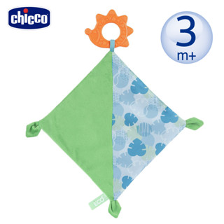 chicco-ECO+多功能豆豆安撫巾-亮橘刺蝟