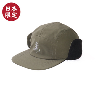 【POLeR】TREE ５PANEL DRY EARFLAP CAP 五分割束繩蓋耳帽 / 遮耳帽 橄欖綠 日本限定