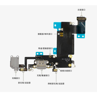 iPhone6 尾插排線 iPhone 6 PLUS 尾插 I6 i6p iPhone 6S Plus 麥克風 充電孔