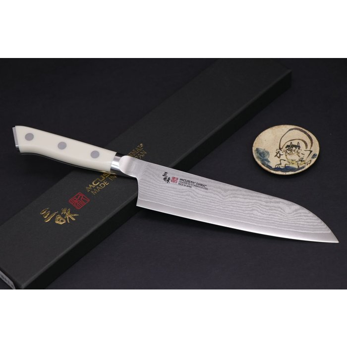 💖 三昧 💖【經典款 白柄 三德 18cm】日本製 廚房刀具  八煌刃物