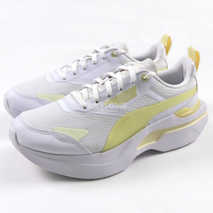 [歐鉉]PUMA KOSMO RIDER TECH WNS 白黃 運動鞋 休閒鞋 女鞋 389878-03