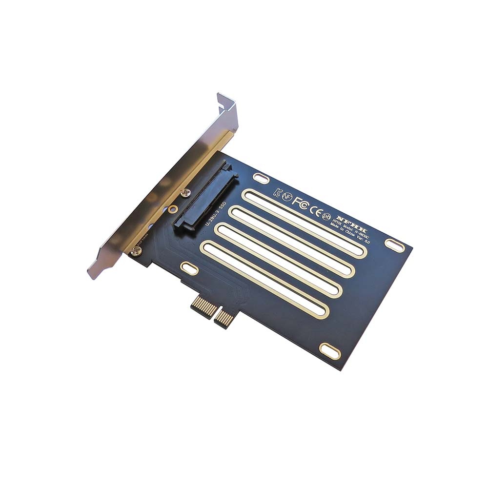 PCIe 4.0，3.0『 x1』 to U.2 U.3 SFF-8639 SSD 轉接卡