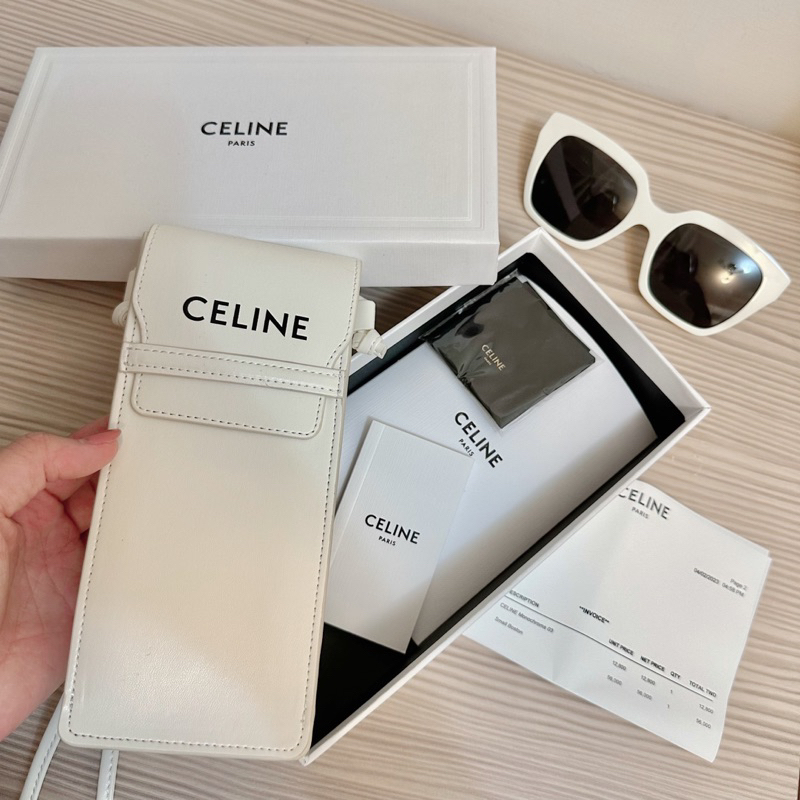 celine 墨鏡 白色CL40198 附眼鏡包celine monochrome 03