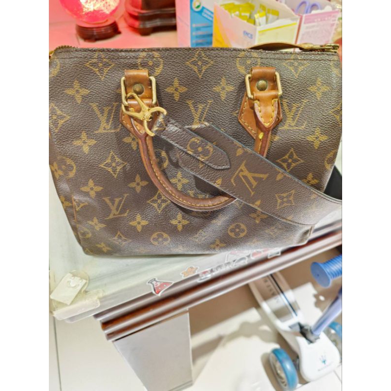 Lv speedy 25 寬背帶加包