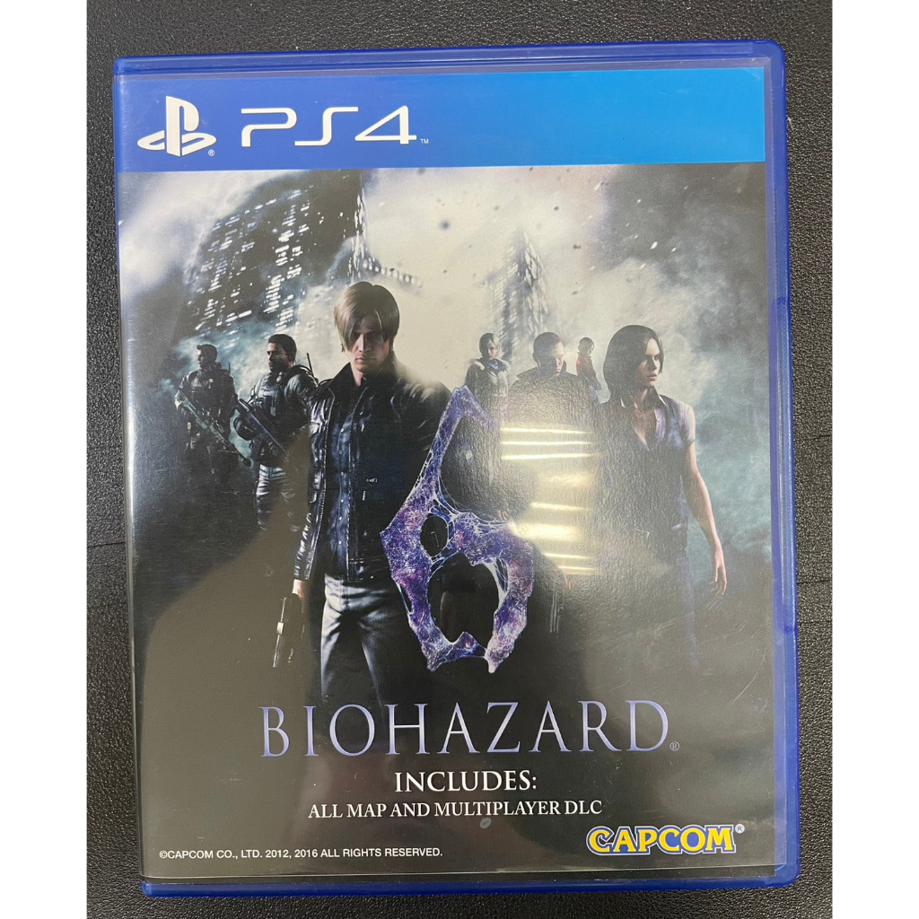 二手ps4遊戲  BIOHAZARD 6  惡靈古堡6(英文版)