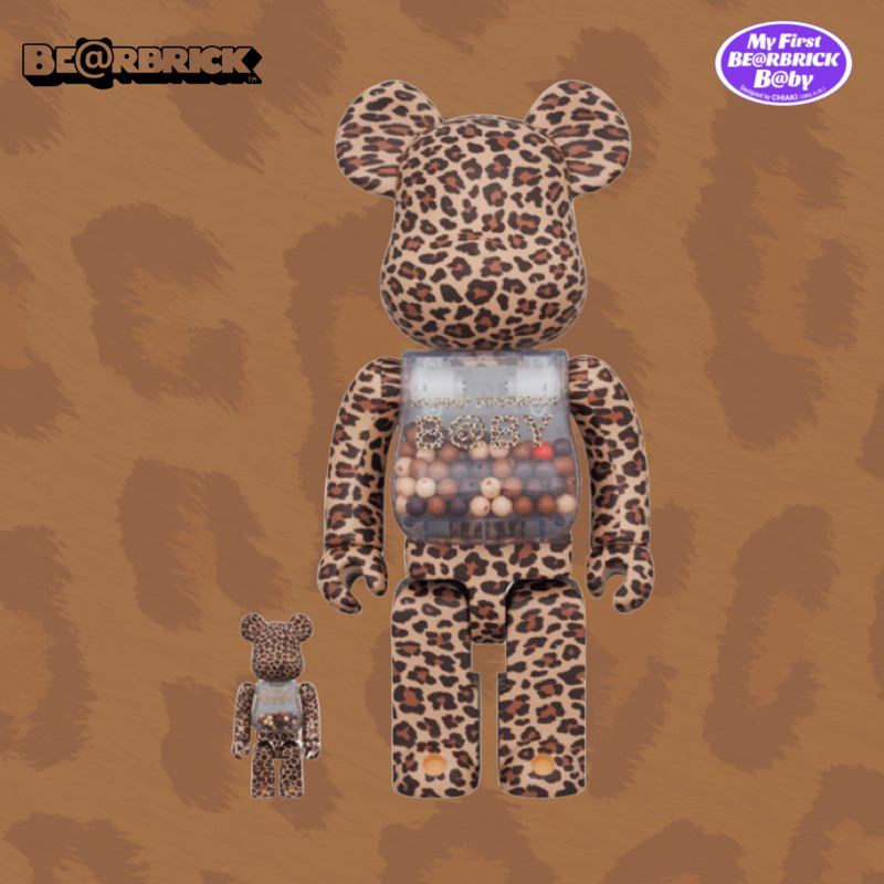 🖇️預購文🖇️ MY FIRST BE@RBRICK B@BY LEOPARD 豹紋千秋 400％+100%