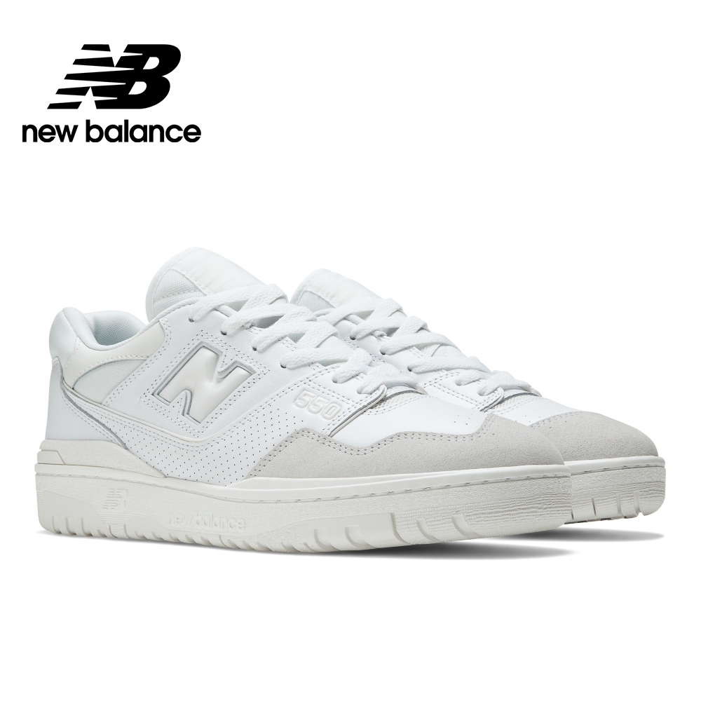 【New Balance】 NB 復古運動鞋_中性_白灰色_BB550LSA-D楦 550