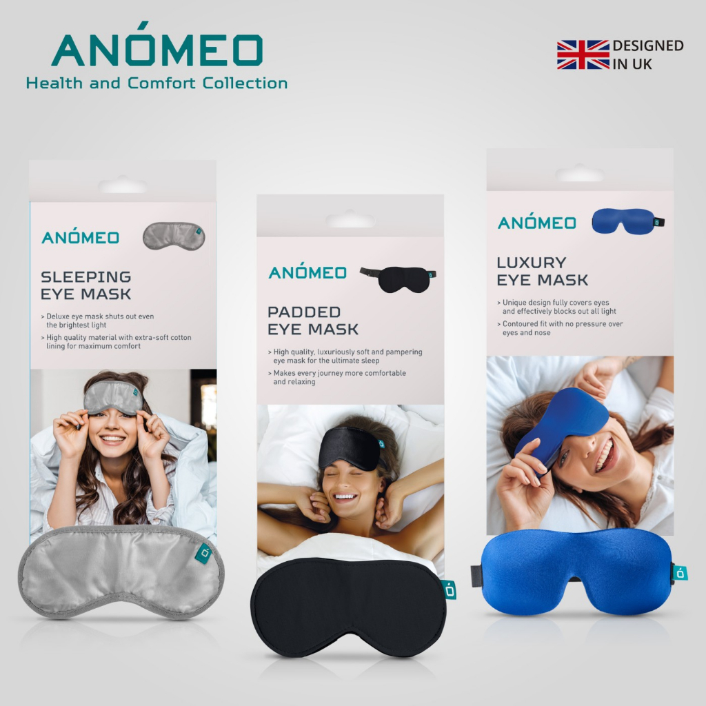 【ANOMEO】 厚棉舒適眼罩 豪華3D眼罩 睡眠眼罩 全遮光眼罩 (全球保固24個月)  型號AN2420