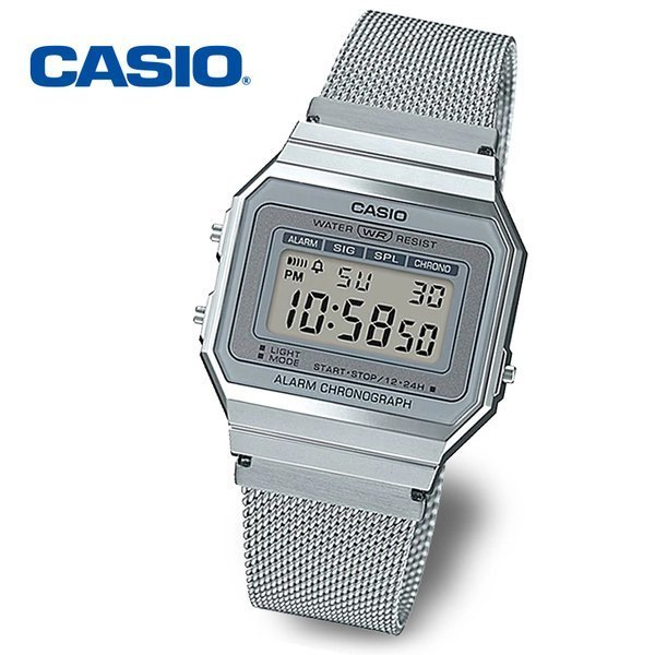 &lt;秀&gt;CASIO專賣店公司貨附保證卡及發票方型典雅電子錶A700WM街頭男女潮流錶