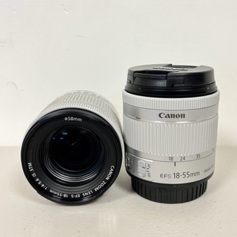 95成新  Canon EFS 18-55mm Ef-s白色鏡頭 評價超高賣場 Yohouse 林相攝影