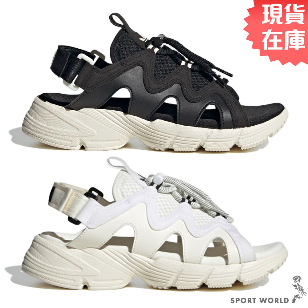 Adidas 女鞋 涼鞋 休閒 ASTIR 白/黑【運動世界】HP2185/HP9569