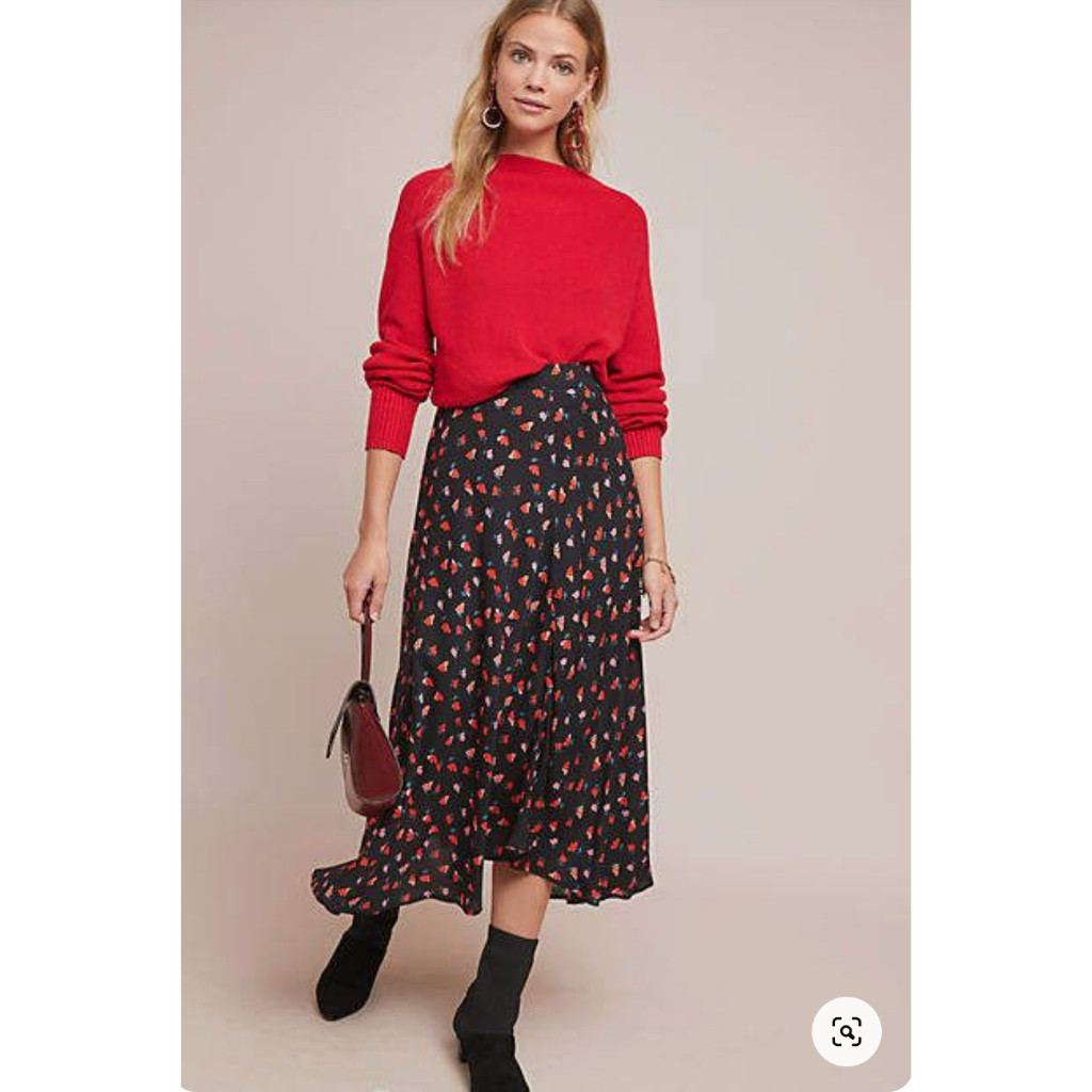 VELVET Titania Floral skirt