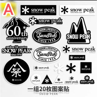 日本野營露營戶外登山風格 防水貼紙 snowpeak coleman DoD Chums LOGOS OGAWA