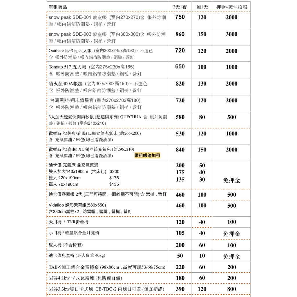 🍐柚子戶外 - ❤️各種裝備出租❤️ 台北 租帳篷 迪卡儂客廳帳 snowpeak帳篷 大川椅 蛋捲桌 瓦斯爐 充氣床