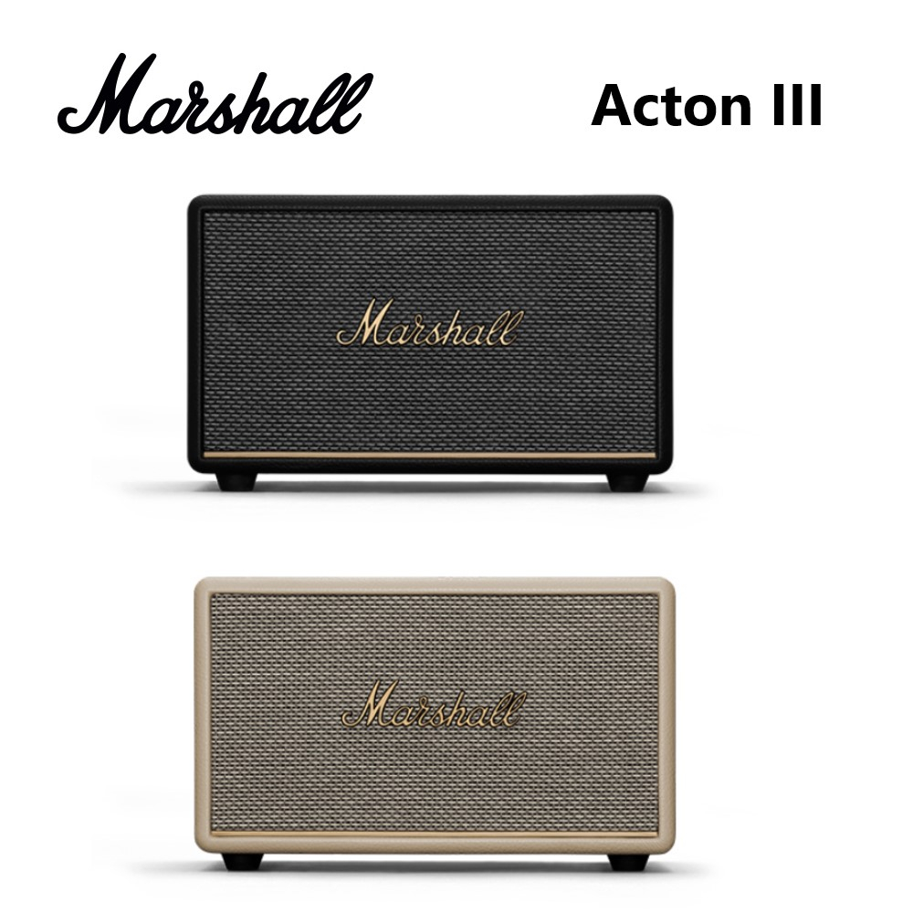 Marshall  Acton III 3代 (限時下殺+蝦幣5%回饋) 藍牙喇叭 奶油白 經典黑 公司貨