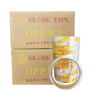 【創藝】黃地球牌 臺灣製12mm*40y(厚4.3條)OPP透明文具膠帶(臺灣快速出貨)高黏度 膠帶 網拍必備包裝材料