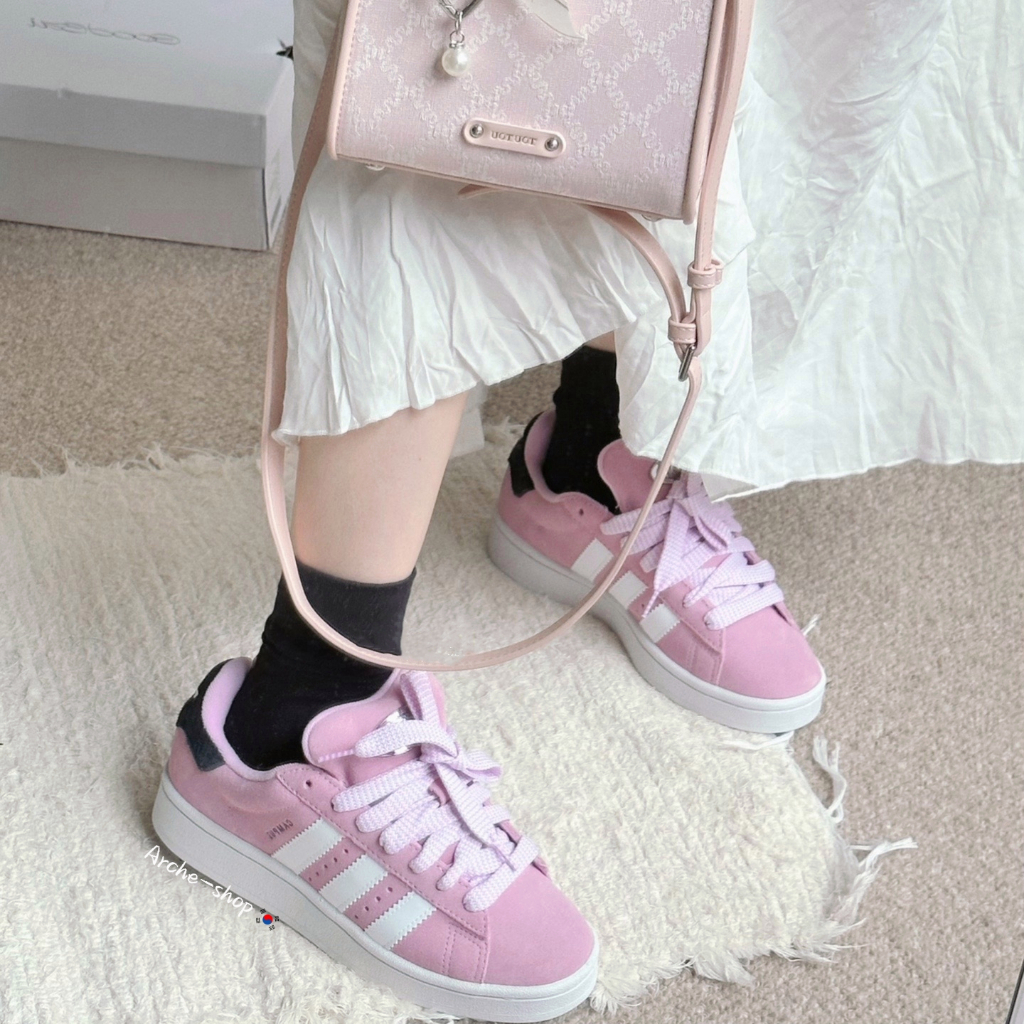 Adidas  CAMPUS 00s 粉紫 白 麂皮  HP6395 粉色 休閒鞋