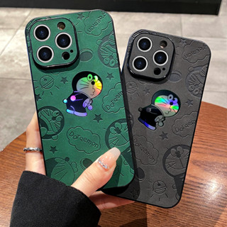 高階皮質鐳射卡通哆啦A夢iPhone11 12 13 14 15PROMAX手機殼蘋果7P X XR XS MAX手機殼