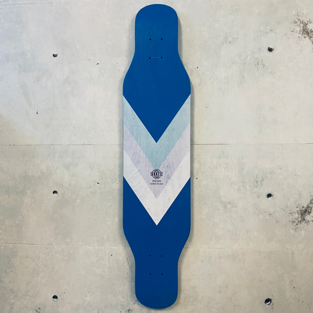 TARGET SPORTS /42吋藍色箭頭漸層長板組合 滑板/長板 板身 專業滑板