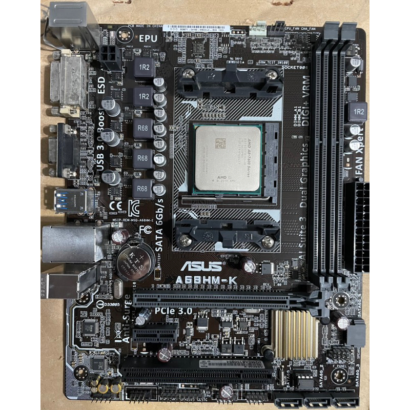 asus 華碩 A68HM-K + AMD A8-7600 Series