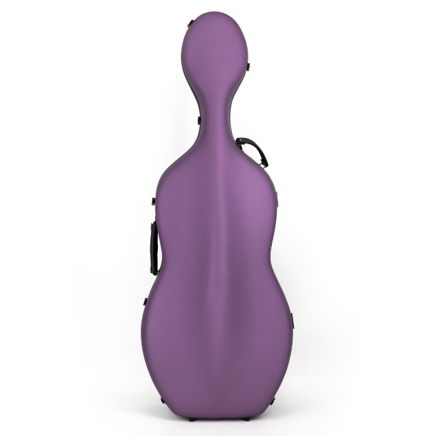 【弘韻提琴】羽量級碳纖維「2.4公斤」超輕大提琴盒(紫色)