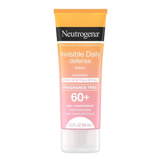 🇺🇸（現貨）此商品本無盒 Neutrogena 露得清 隱形日常防禦無香味防曬乳液 SPF 60+ 無氧且防水