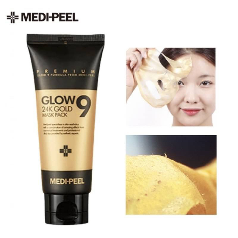 韓國🇰🇷(有中標)MEDIPEEL GLOW9韓國美容院專用24K黃金撕拉面膜(100ml)