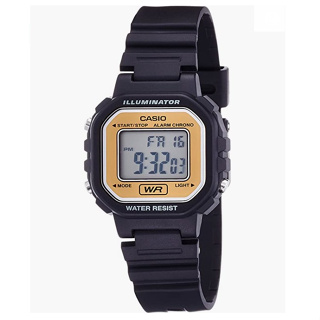 國隆手錶專賣店 CASIO LA-20WH-9A 電子錶 黃框 膠質錶帶 生活防水 小徑面 LA-20WH