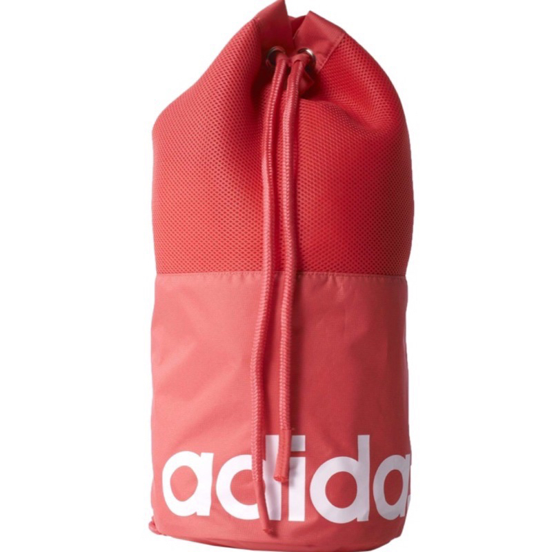 全新 ADIDAS 愛迪達 桃粉色 束口肩背 手提包 後背包 水桶包