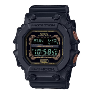 【CASIO 卡西歐】G-SHOCK 鏽鐵意象 新古典黑鏽設計 太陽能大方形電子錶(GX-56RC-1 防水200米)