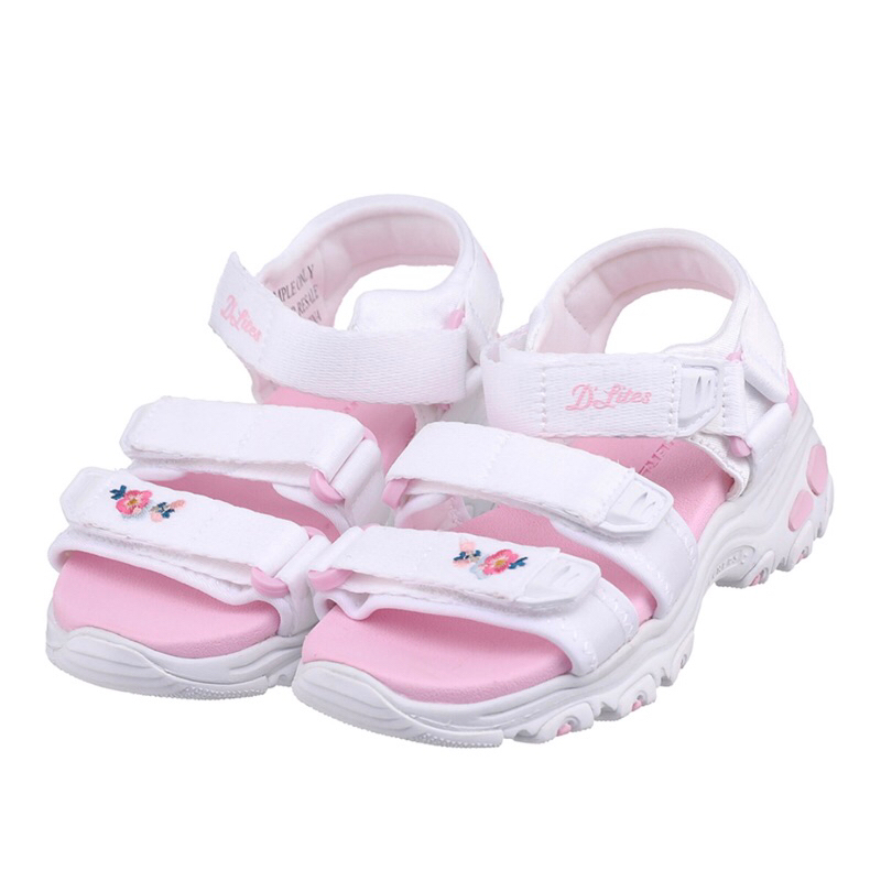 全新韓國代購正品 Skechers 女童刺繡小花涼鞋