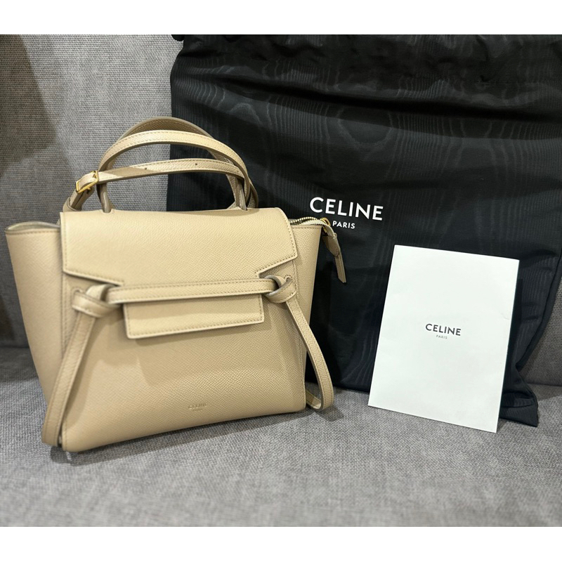 CELINE 鯰魚包深奶茶色（二手九成新）