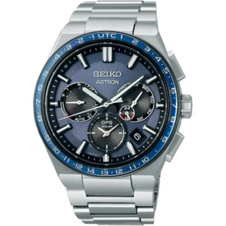 SEIKO 精工 黑標 Astron GPS衛星定位 雙時區 鈦金屬手錶 (SSH109J1 / 5X53-0BR0B)