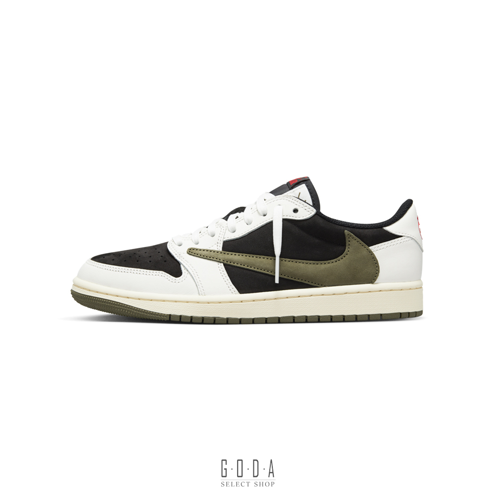 TRAVIS SCOTT X AIR JORDAN 1 LOW OLIVE 黑綠 倒鉤 男女尺寸 DZ4137-106