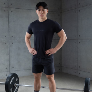 【Tumaz Apparel】託瑪斯經典素色男短袖上衣(黑)｜ 吸濕排汗 運動上衣 健身