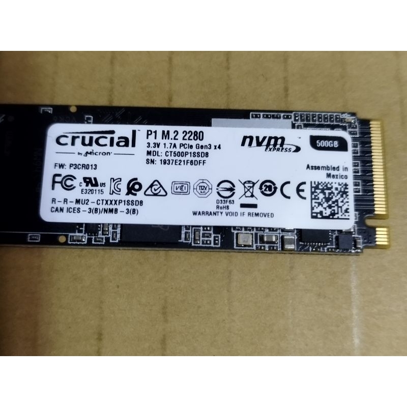 美光 crucial 固態硬碟SSD  M.2 PCIE 500G