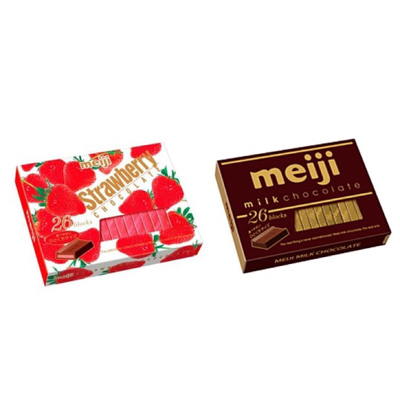 meiji 明治 代可可脂巧克力 牛奶巧克力 草莓夾餡巧克力 牛奶巧克力 草莓 黑可可 巧克力 明治巧克力 黑巧克力