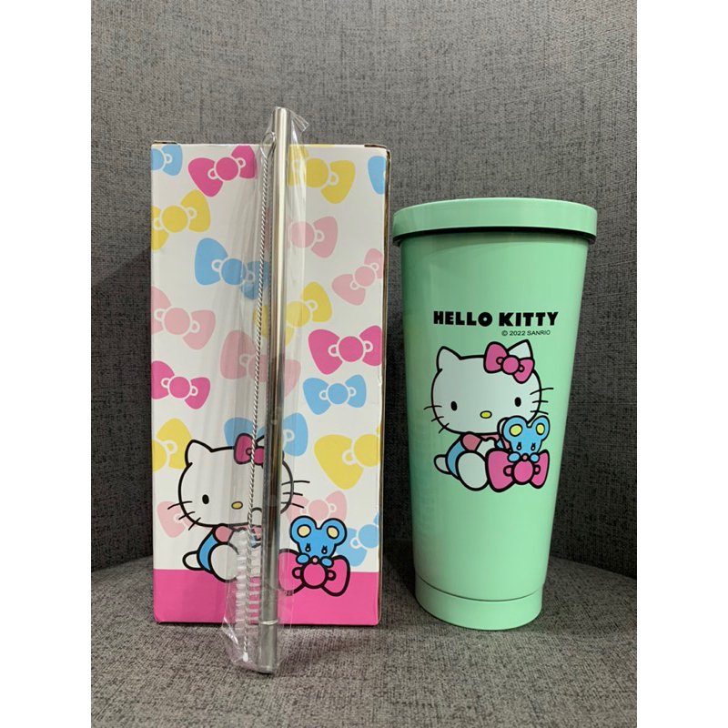 三麗鷗 Hello Kitty 保溫杯 附不鏽鋼吸管 冰霸杯 750ml 不鏽鋼吸管杯