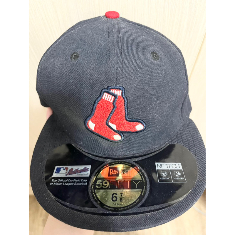 二手 NEW ERA 59FIFTY 波士頓紅襪 全封式SNAPBACK平板帽