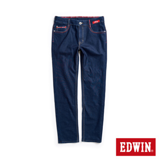 EDWIN 加大碼 東京紅360°迦績彈力機能小直筒牛仔褲(原藍色)-男款