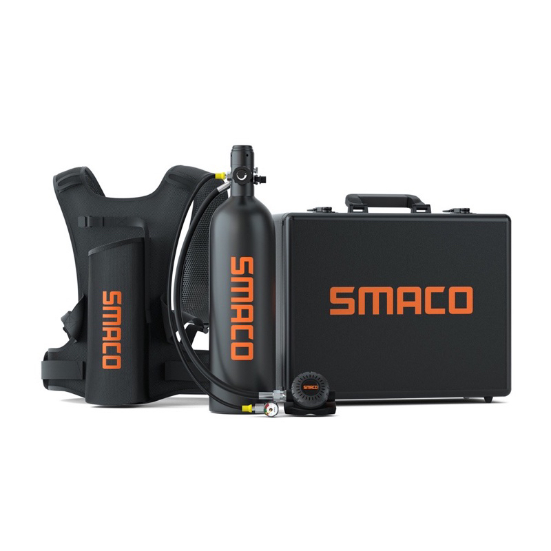 SMACO 賽麥客 S700 Pro便攜氧氣瓶2L水下潛水呼吸器加打氣機